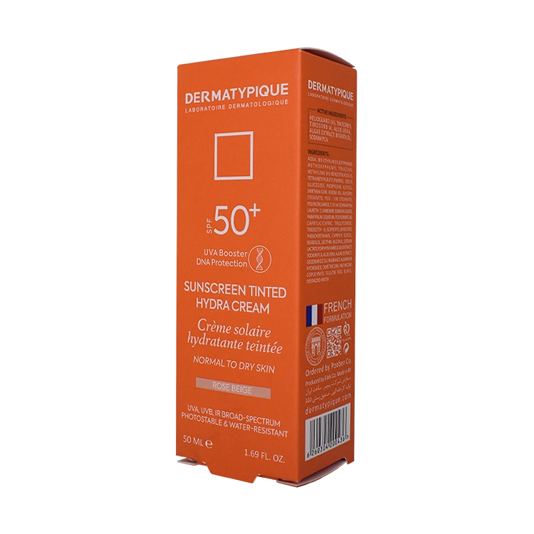 قیمت کرم ضد آفتاب رز بژ پوست های خشک و معمولی درماتیپیک SPF50 حجم 50 میلی لیتر