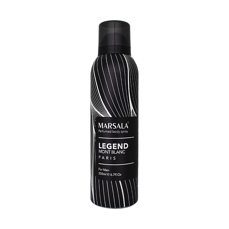 اسپری بدن مردانه مارسالا مدل Legend Mont Blanc حجم 200 میلی لیتر