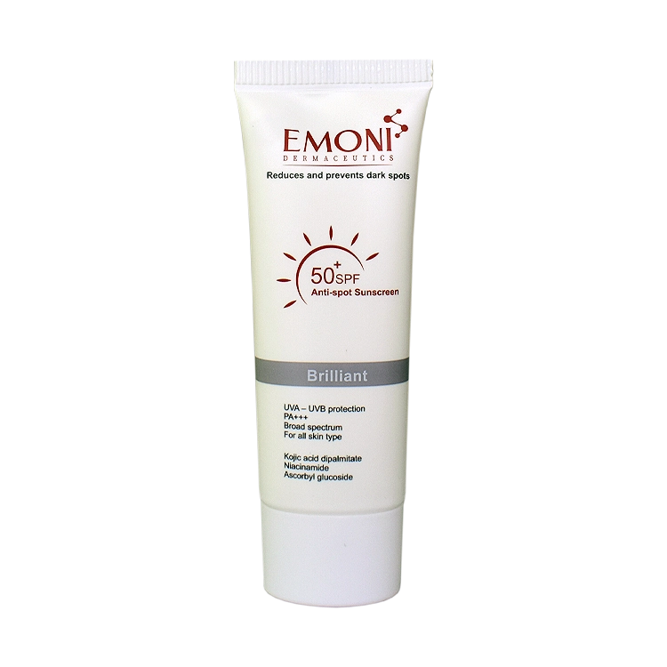 کرم ضد آفتاب ضد لک بی رنگ امونی SPF50 حجم 50 میلی لیتر