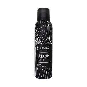 اسپری بدن مردانه مارسالا مدل Legend Mont Blanc حجم 200 میلی لیتر