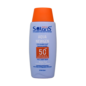 لوسیون ضد آفتاب بی رنگ فاقد چربی آکوا نیوژن آردن سولاریس SPF50 حجم 100 میلی لیتر
