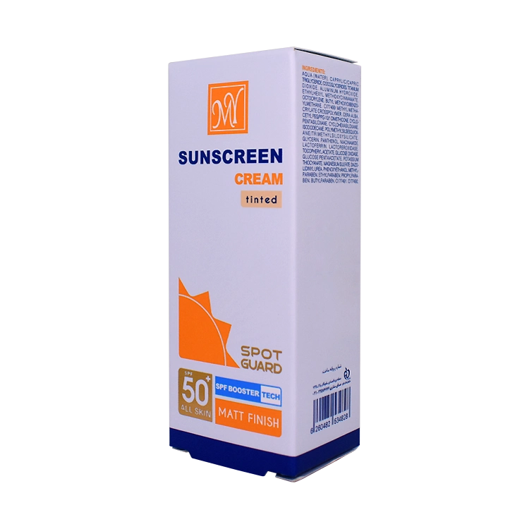 قیمت کرم ضد آفتاب ضد لک رنگی انواع پوست اسپات گارد مای SPF50 حجم 50 میلی لیتر