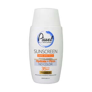 کرم ضد آفتاب فیزیکال بی رنگ دور چشم و صورت پیکسل SPF35 حجم 50 میلی لیتر