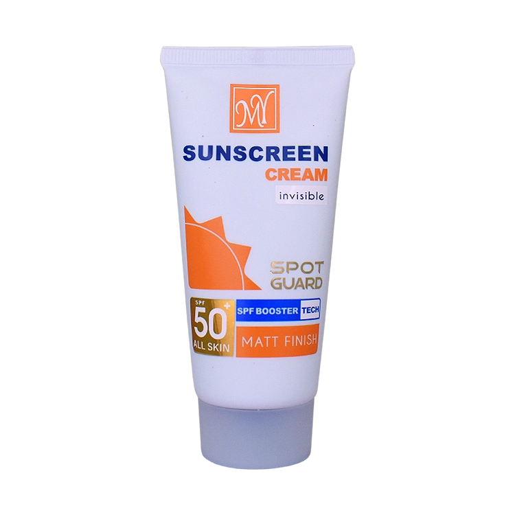 کرم ضد آفتاب ضد لک بی رنگ انواع پوست اسپات گارد مای SPF50 حجم 50 میلی لیتر