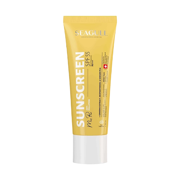 کرم ضد آفتاب آقایان فاقد چربی سی گل SPF55 حجم 50 میلی لیتر