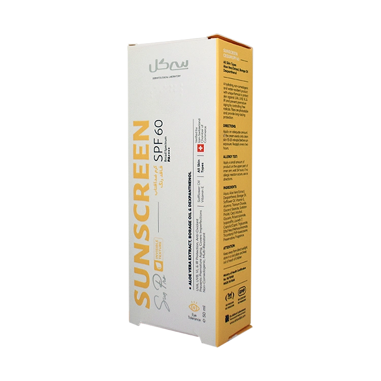 قیمت کرم ضد آفتاب بی رنگ انواع پوست سی گل SPF60 حجم 50 میلی لیتر
