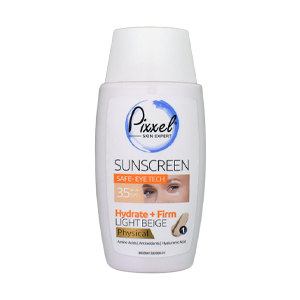 کرم ضد آفتاب فیزیکال بژ روشن دور چشم و صورت پیکسل SPF35 حجم 50 میلی لیتر